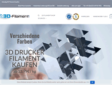 Tablet Screenshot of 3d-filament.net